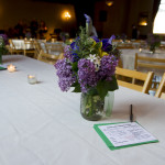 Lovely Lilacs graced the tables