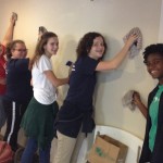 People of Praise Youth Ministry also helped wash our dusty walls.