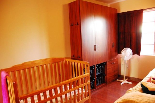 Two of the bedrooms have cribs to welcome our youngest residents.